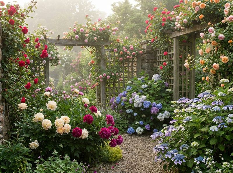 Fleurs et ornement
